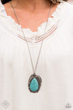 Tropical Mirage - Blue Necklace - Paparazzi Accessories Necklace Bedazzle Me Pretty Mobile Fashion Boutique