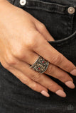 Tropical Nights - Red Ring - Paparazzi Accessories Ring Bedazzle Me Pretty Mobile Fashion Boutique