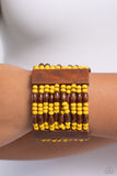 Tropical Takeover - Yellow Bracelet - Paparazzi Accessories Bracelet Bedazzle Me Pretty Mobile Fashion Boutique