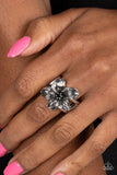 Tropical Treat - Black Ring - Paparazzi Accessories Ring Bedazzle Me Pretty Mobile Fashion Boutique