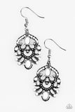 Tropical Tropicana - White Earrings - Paparazzi Accessories Earrings Bedazzle Me Pretty Mobile Fashion Boutique