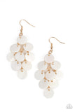 Tropical Tryst - Gold Earrings - Paparazzi Accessories Earrings Bedazzle Me Pretty Mobile Fashion Boutique