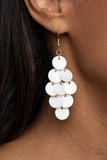 Tropical Tryst - Gold Earrings - Paparazzi Accessories Earrings Bedazzle Me Pretty Mobile Fashion Boutique