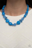 Tropical Tsunami - Blue Necklace - Paparazzi Accessories Necklace Bedazzle Me Pretty Mobile Fashion Boutique
