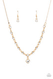 True Love Trinket - Gold Necklace - Paparazzi Accessories Necklace Bedazzle Me Pretty Mobile Fashion Boutique