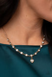 True Love Trinket - Gold Necklace - Paparazzi Accessories Necklace Bedazzle Me Pretty Mobile Fashion Boutique