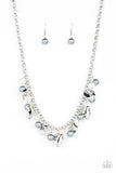 True Loves Trove - Silver Necklace - Paparazzi Accessories Necklace Bedazzle Me Pretty Mobile Fashion Boutique