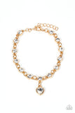 Truly Lovely - Gold Bracelet - Paparazzi Accessories Bracelet Bedazzle Me Pretty Mobile Fashion Boutique