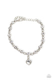 Truly Lovely - White Bracelet - Paparazzi Accessories Bracelet Bedazzle Me Pretty Mobile Fashion Boutique