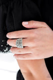 Truly Treasured - Silver Ring - Paparazzi Accessories Ring Bedazzle Me Pretty Mobile Fashion Boutique