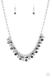 Trust Fund Baby - Blue Necklace - Paparazzi Accessories Necklace Bedazzle Me Pretty Mobile Fashion Boutique