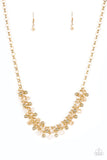 Trust Fund Baby - Gold Necklace - Paparazzi Accessories Necklace Bedazzle Me Pretty Mobile Fashion Boutique