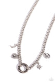Trust in Miracles - White Necklace - Paparazzi Accessories Necklace Bedazzle Me Pretty Mobile Fashion Boutique
