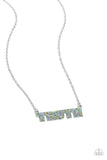 Truth Trinket - Blue Necklace - Paparazzi Accessories Necklace Bedazzle Me Pretty Mobile Fashion Boutique