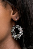 Try As I DYNAMITE - Silver Earrings - Paparazzi Accessories Earrings Bedazzle Me Pretty Mobile Fashion Boutique