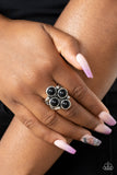Tucson Tour - Black Ring - Paparazzi Accessories Ring Bedazzle Me Pretty Mobile Fashion Boutique