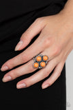 Tucson Tour - Orange Ring - Paparazzi Accessories Ring Bedazzle Me Pretty Mobile Fashion Boutique