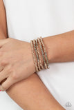 Tulum Trek - Brown Bracelet - Paparazzi Accessories Bracelet Bedazzle Me Pretty Mobile Fashion Boutique