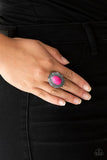 Tumblin Tumbleweeds - Pink Ring - Paparazzi Accessories Ring Bedazzle Me Pretty Mobile Fashion Boutique