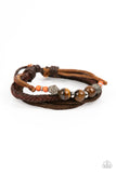 Tundra Tracker - Orange Bracelet - Paparazzi Accessories Bracelet Bedazzle Me Pretty Mobile Fashion Boutique