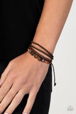 Tundra Tracker - Orange Bracelet - Paparazzi Accessories Bracelet Bedazzle Me Pretty Mobile Fashion Boutique