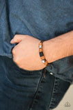 Tundra Trail - Brown Bracelet - Paparazzi Accessories Bracelet Bedazzle Me Pretty Mobile Fashion Boutique