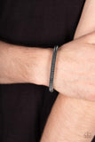Turbocharged - Black Mens Bracelet - Paparazzi Accessories Mens Bracelet Bedazzle Me Pretty Mobile Fashion Boutique