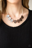 Turn Me Loose - Copper Necklace - Paparazzi Accessories Necklace Bedazzle Me Pretty Mobile Fashion Boutique