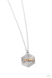 Turn of PRAISE - Silver Necklace - Paparazzi Accessories Necklace Bedazzle Me Pretty Mobile Fashion Boutique