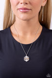 Turn of PRAISE - Silver Necklace - Paparazzi Accessories Necklace Bedazzle Me Pretty Mobile Fashion Boutique