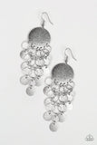 Turn On The BRIGHTS - Silver Earrings - Paparazzi Accessories Earrings Bedazzle Me Pretty Mobile Fashion Boutique