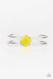 Turn Up The Glow - Yellow Bracelet - Paparazzi Accessories Bracelet Bedazzle Me Pretty Mobile Fashion Boutique