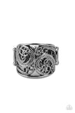 Turning The Tides - Black Ring - Paparazzi Accessories Ring Bedazzle Me Pretty Mobile Fashion Boutique