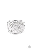 Turning The Tides - Silver Ring - Paparazzi Accessories Ring Bedazzle Me Pretty Mobile Fashion Boutique