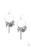 TWEET Dreams - Pink Earrings - Paparazzi Accessories Earrings Bedazzle Me Pretty Mobile Fashion Boutique
