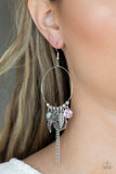 TWEET Dreams - Pink Earrings - Paparazzi Accessories Earrings Bedazzle Me Pretty Mobile Fashion Boutique