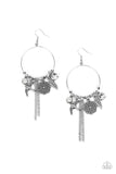 TWEET Dreams - White Earrings - Paparazzi Accessories Earrings Bedazzle Me Pretty Mobile Fashion Boutique