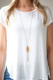 Twilight Twinkle - Brown Necklace - Paparazzi Accessories Necklace Bedazzle Me Pretty Mobile Fashion Boutique