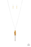Twilight Twinkle - Brown Necklace - Paparazzi Accessories Necklace Bedazzle Me Pretty Mobile Fashion Boutique