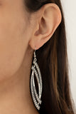 Twinkle for Two - White Earrings - Paparazzi Accessories Earrings Bedazzle Me Pretty Mobile Fashion Boutique