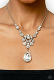 TWINKLE of an Eye - White Necklace - Paparazzi Accessories Necklace Bedazzle Me Pretty Mobile Fashion Boutique