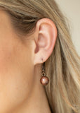 Twinkle Twinkle, Im The Star - Copper Necklace - Paparazzi Accessories Necklace Bedazzle Me Pretty Mobile Fashion Boutique