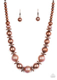 Twinkle Twinkle, Im The Star - Copper Necklace - Paparazzi Accessories Necklace Bedazzle Me Pretty Mobile Fashion Boutique