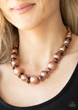 Twinkle Twinkle, Im The Star - Copper Necklace - Paparazzi Accessories Necklace Bedazzle Me Pretty Mobile Fashion Boutique