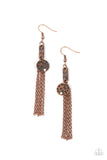 Twinkle Twinkle Little Trinket - Copper Earrings - Paparazzi Accessories Earrings Bedazzle Me Pretty Mobile Fashion Boutique