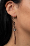Twinkle Twinkle Little Trinket - Copper Earrings - Paparazzi Accessories Earrings Bedazzle Me Pretty Mobile Fashion Boutique