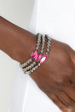 Twinkling Team - Pink Bracelet - Paparazzi Accessories Bracelet Bedazzle Me Pretty Mobile Fashion Boutique