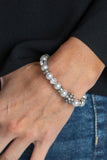 Twinkling Timelessness - Silver Bracelet - Paparazzi Accessories Bracelet Bedazzle Me Pretty Mobile Fashion Boutique