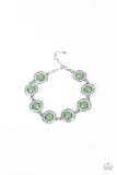 Twinkling Trajectory - Green Bracelet - Paparazzi Accessories Bracelet Bedazzle Me Pretty Mobile Fashion Boutique