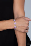 Twinkling Trajectory - Purple Bracelet - Paparazzi Accessories Bracelet Bedazzle Me Pretty Mobile Fashion Boutique
